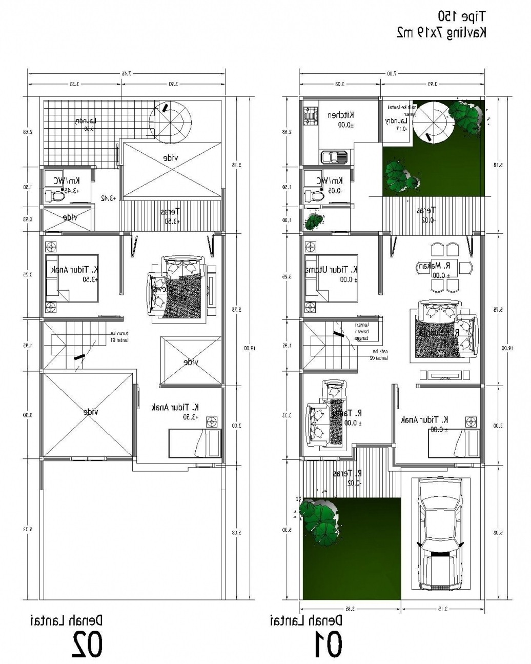 desain rumah type 100 idaman 2
