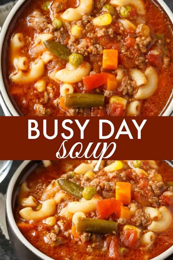 Busy Day Soup - The Dinner Recipes Ideas