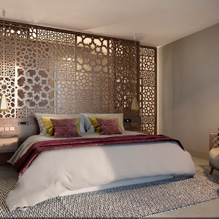 Source: Shaza Hotels website. Bedroom at the Shaza Riyadh.