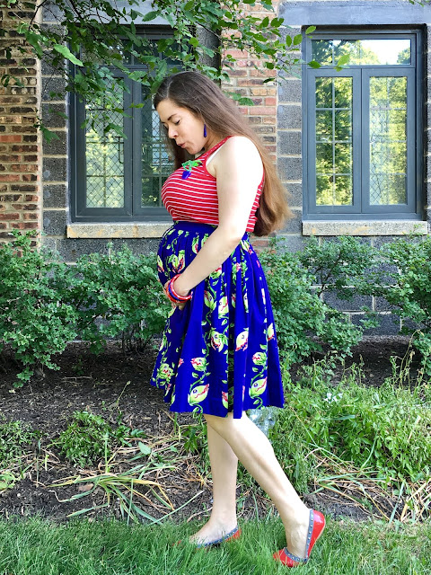 pregnant pinup style