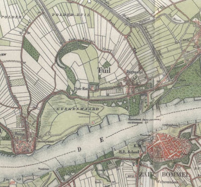 Kaart van Tuil uit 1887 met Den Est