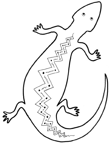 a to z reptile coloring pages - photo #39