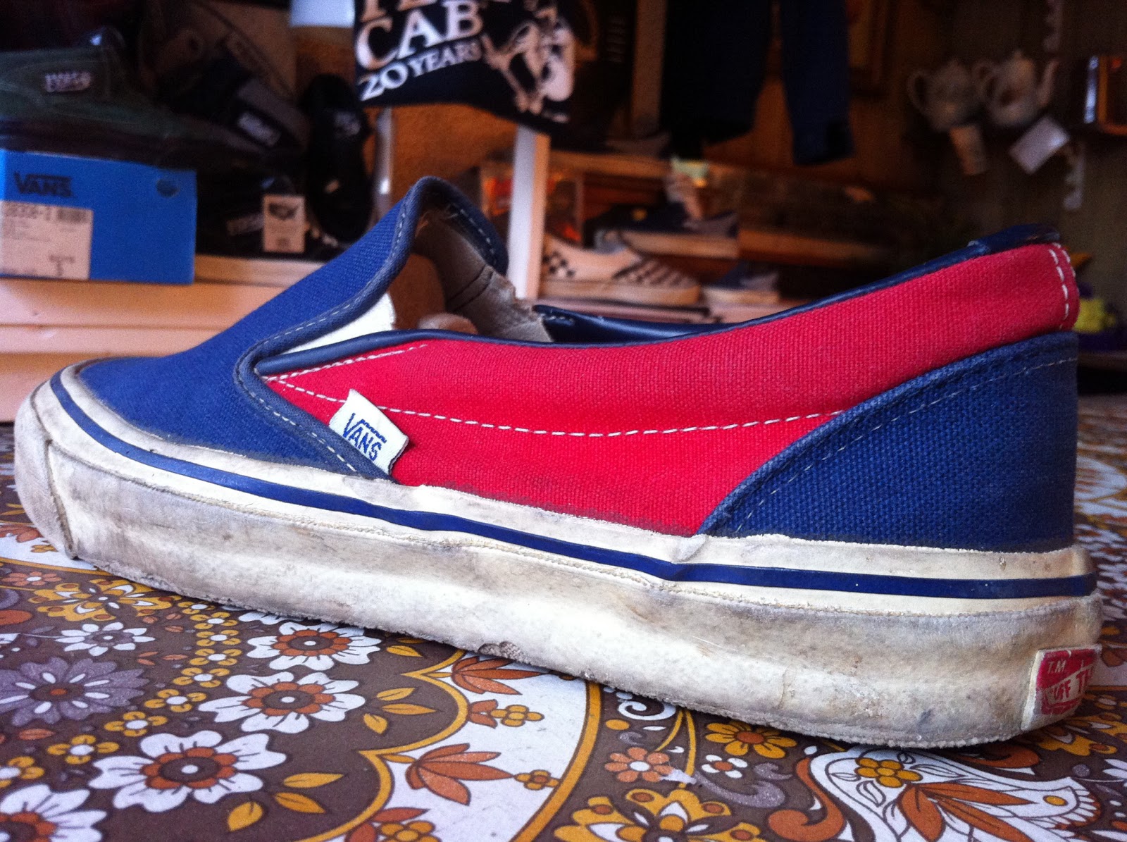 theothersideofthepillow: vintage VANS blue red blue DOGTOWN slip-on ...