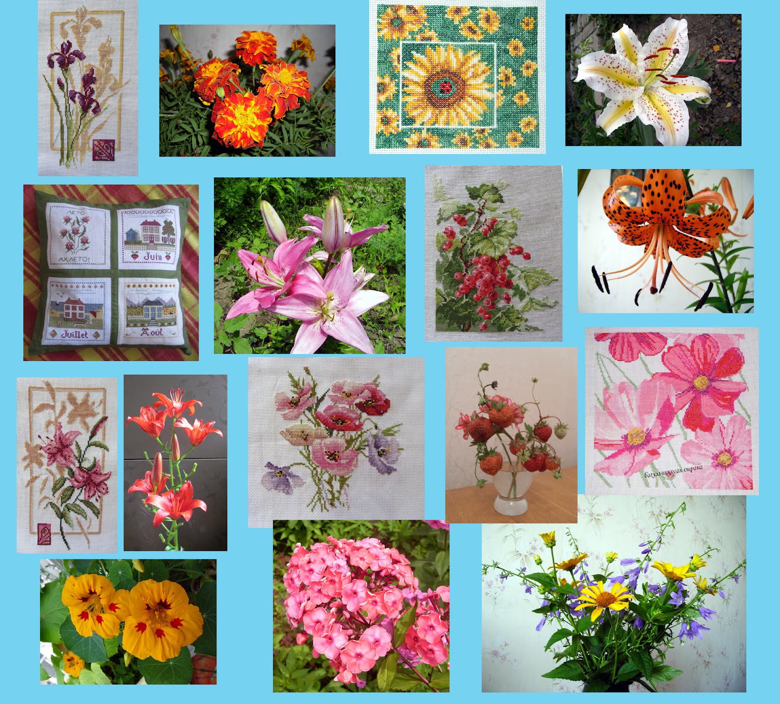 Коллаж цветы картинки