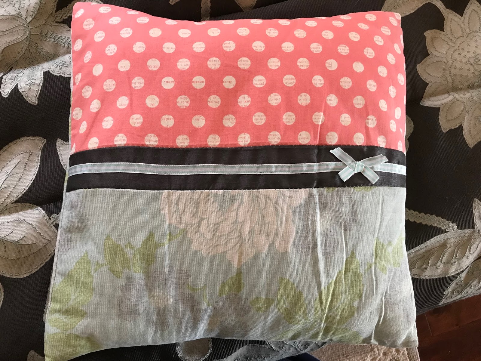 Straddling the Gap Upcycling Goodwill Challenge Pillows!