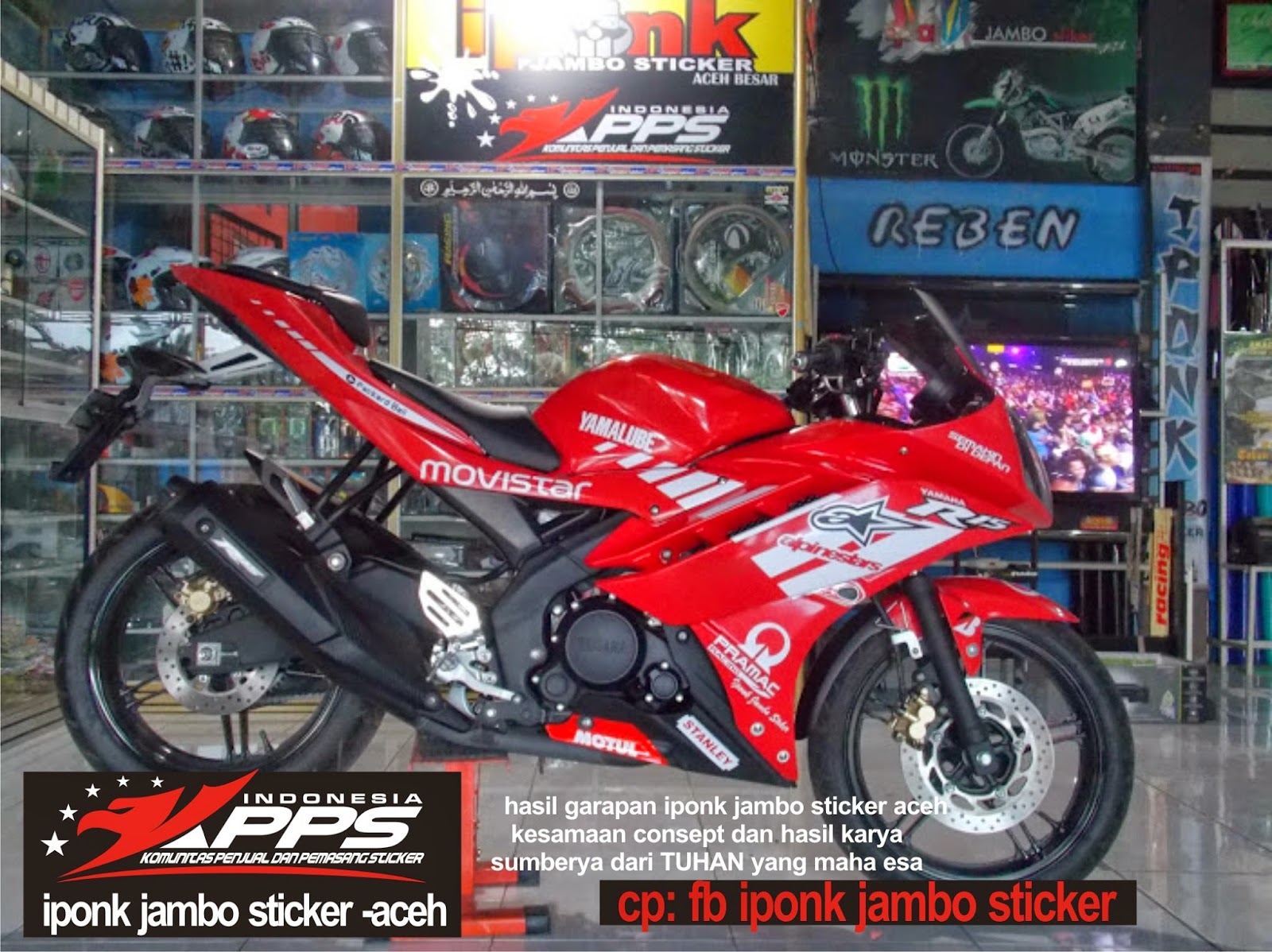 Komunitas Penjual Dan Pemasang Sticker Indonesia Yamaha R15