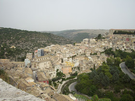 The city of Ragusa in southern Sicily, where much of the  location filming of Inspector Montalbano took place