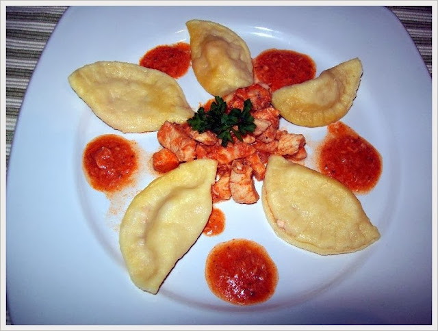 Ravioli cu piept de pui