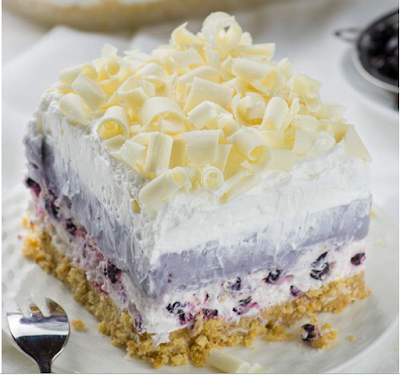 White Chocolate Blueberry Lasagna #dessert