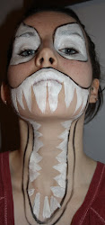 venom face paint tutorial teeth through