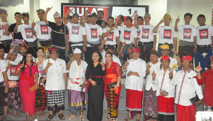 Masyarakat Kaba Kaba Bulat Menangkan Eka Jaya di Pilkada Tabanan