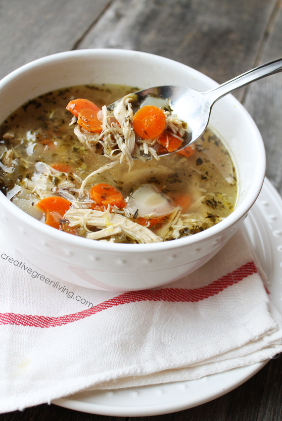 how to make chicken soup from scratch with a whole raw chicken