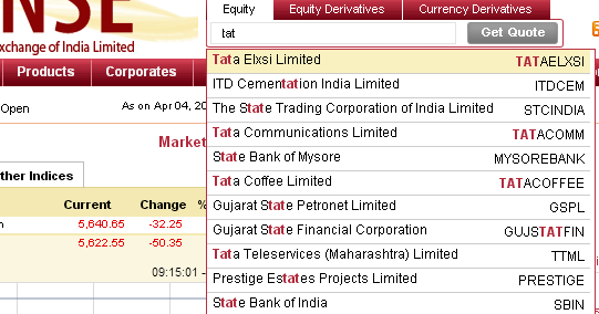 NSE historical data download for National Stock Exchange of India