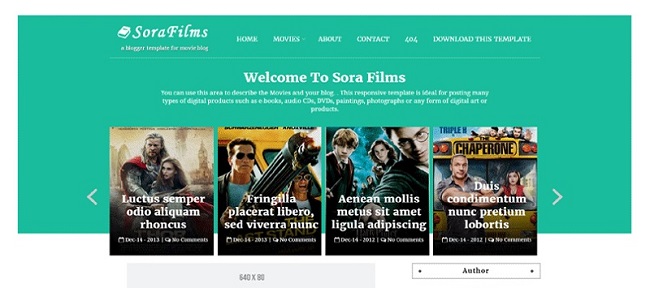 Sora Films Responsive Movie Blogger Template Sora Films Responsive Movie Blogger Template
