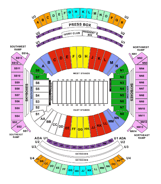 Bryant Denny Stadium Seat Views SeatGeek - bryant denny stadium seating