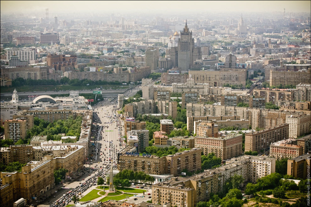 Вид сверху г москва