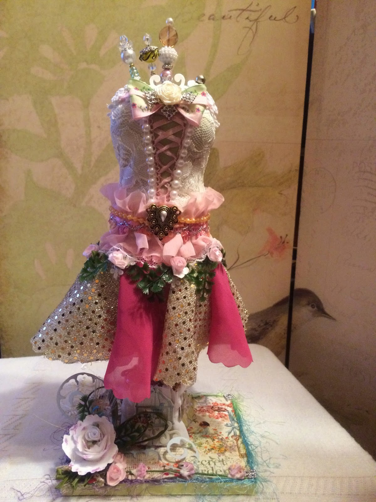 Crafty Artsy Designs My Most Recent Project Altered dress Form