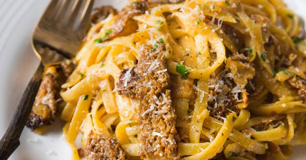 Linguine with Morel Mushrooms and Parmesan
