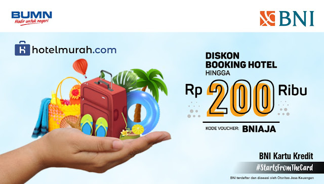 #BankBNI - #Promo Diskon Booking Hotel s.d 200K di Hotelmurah.com (s.d 15 Feb 2019) #BankBNI - #Promo Diskon Booking Hotel s.d 200K di Hotelmurah.com (s.d 15 Feb 2019)