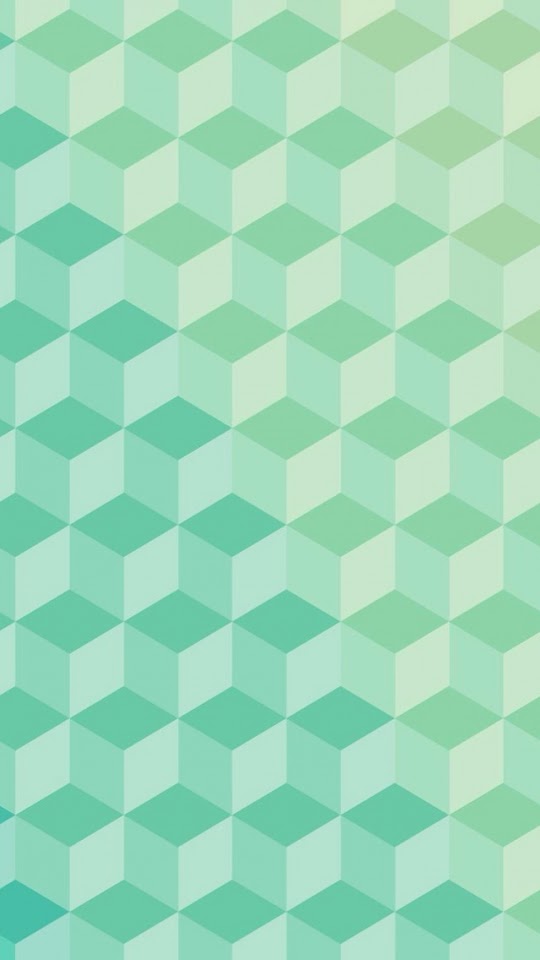   3D Green Cubes Pattern   Galaxy Note HD Wallpaper