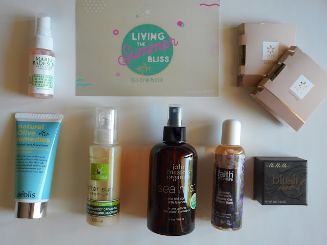 Glowbox July/August 2017 - Living the Summer Bliss box Glowbox July/August 2017 - Living the Summer Bliss box