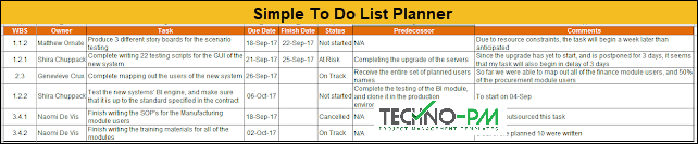 custom to do list 3 free to do list planner project todo list in excel