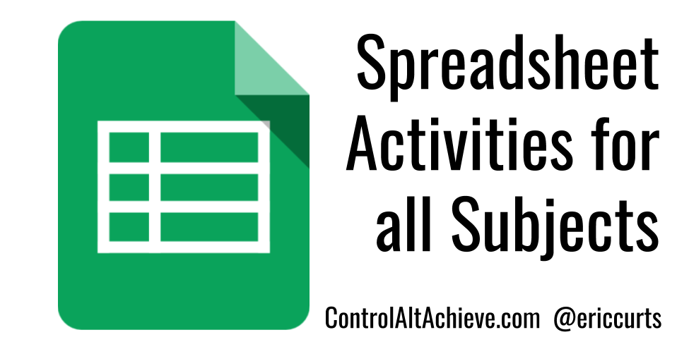 Spreadsheet Activities for all Subjects
