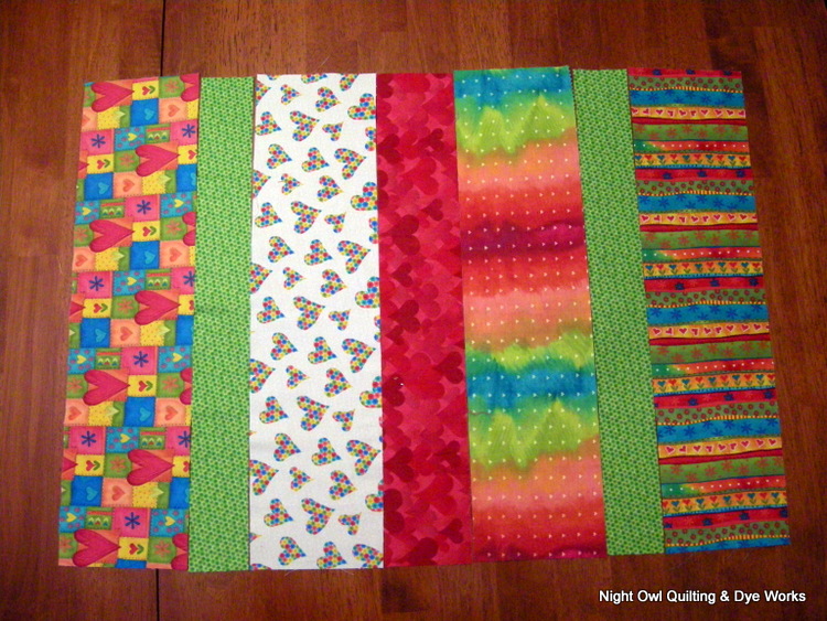 Night Owl Quilting & Dye Works Fat Quarter Place Mat Tutorial