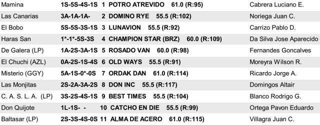 Competidores del Gran Premio Martínez de Hoz en San Isidro Gran Premio Martínez de Hoz 2016 San Isidro
