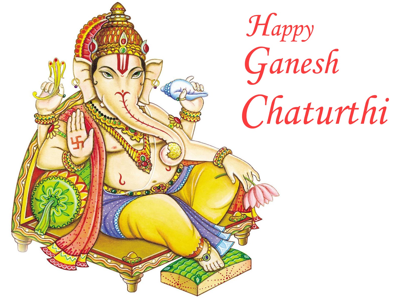 Happy Ganesha wishes wallpapers download HD Wallpapers