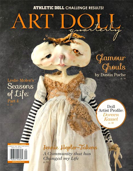 Charmed Confections was published in the August 2016 issue of Art Doll Quarterly. Check it out!