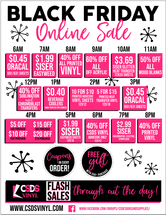 black friday heat transfer vinyl deals