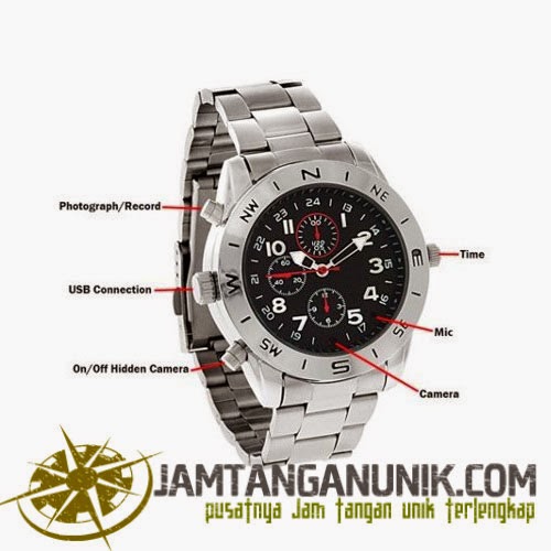spy watch 4gb 8gb kamera pengintai bentuk jam tangan sporty