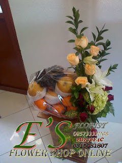 parcel bunga buah parcel bunga buah mawar untuk hadiah