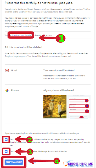 Gmail Account कैसे Delete करते है उसकी पूरी जानकारी - Shikhe hindi me Gmail Account कैसे Delete करते है उसकी पूरी जानकारी - Shikhe hindi me