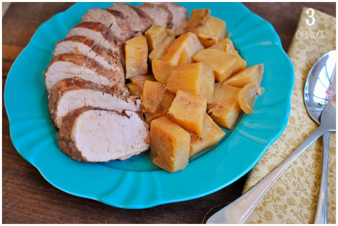 como fazer porco batata doce