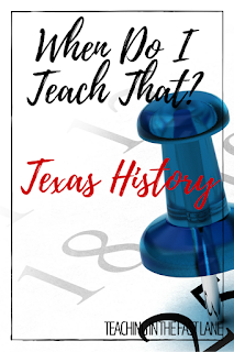 Are you wondering when to teach what in your Texas History class? This sequence of units can help!