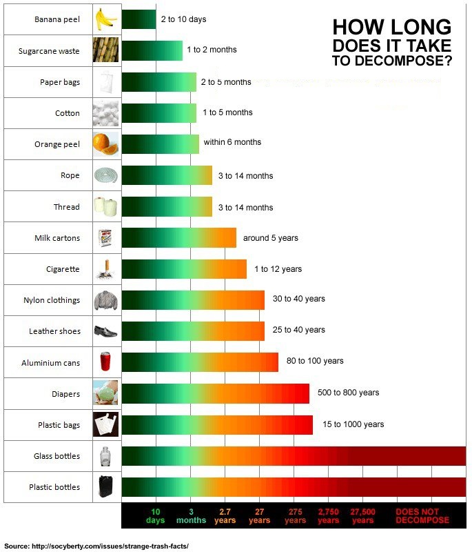 Save Environment and Earth: How Long Does It Takes To Decompose