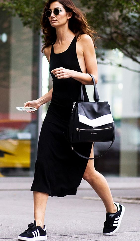 wearing adidas gazelle