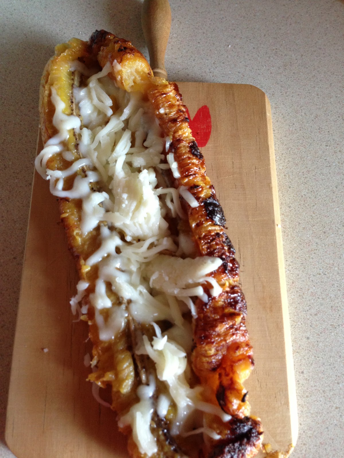 RECETAS VIRTUALES, SABORES REALES, COMIDA ECUATORIANA MADURO CON QUESO