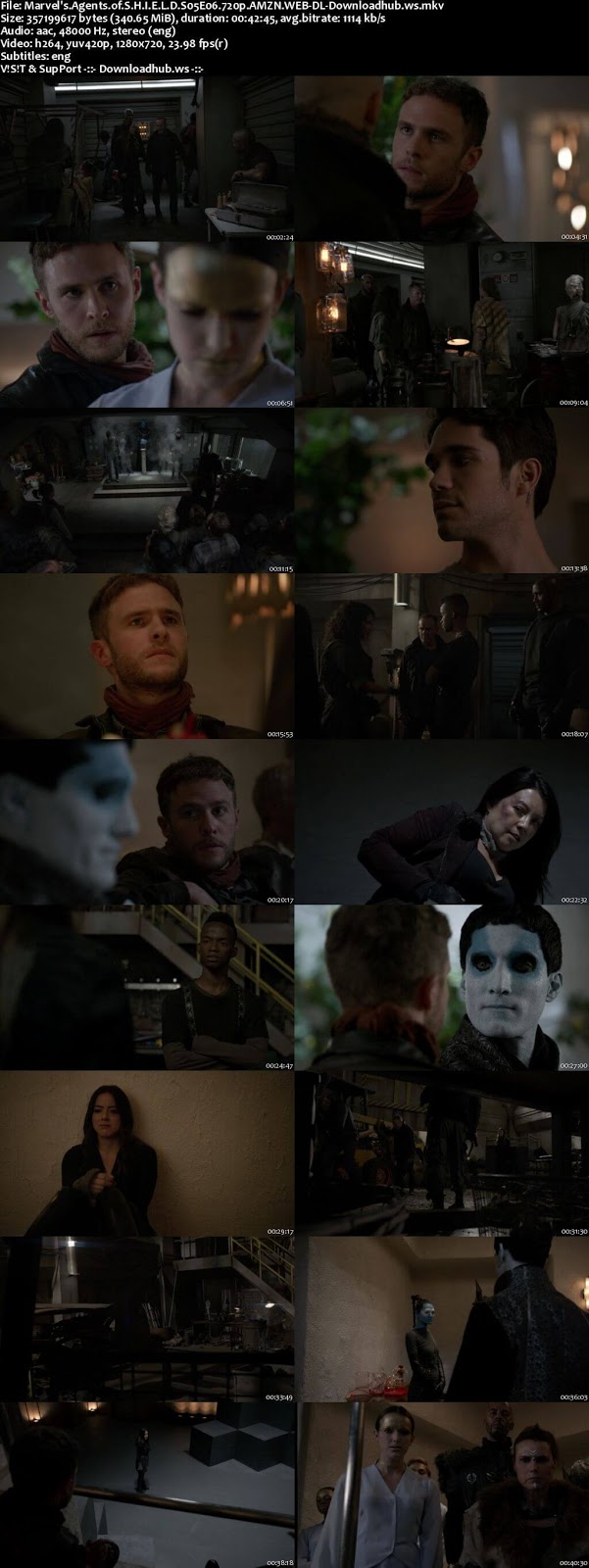 Marvels Agents of S.H.I.E.L.D S05E06 340MB Web-DL 720p x264 ESubs