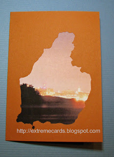 Maine silhouette card