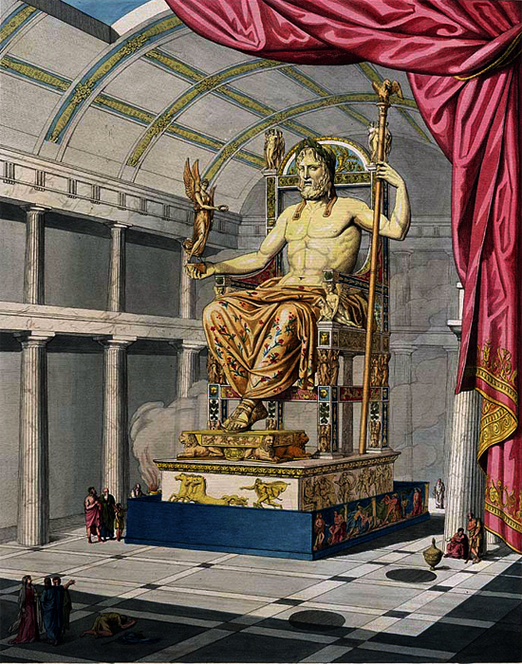 3 чудо света статуя зевса в олимпии