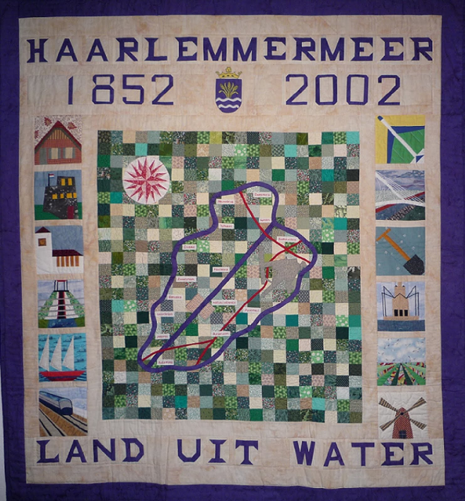 'Haarlemmermeerquilt'  collectie  Haarlemmermeermuseum