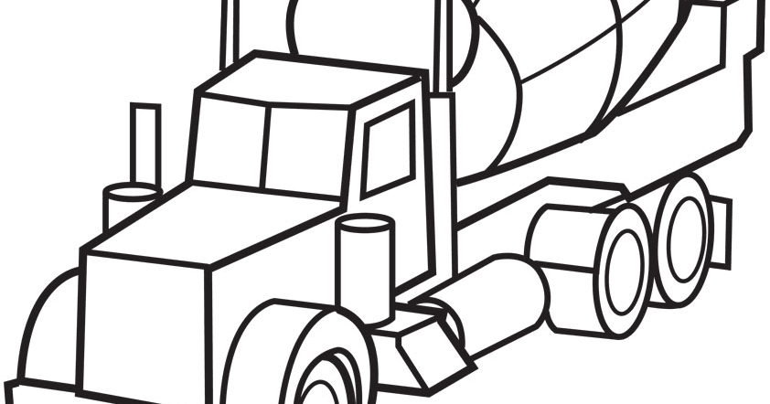 Mewarnai Gambar Truck Molen Dunia Mewarnai