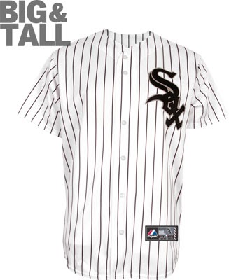 big and tall white sox jersey