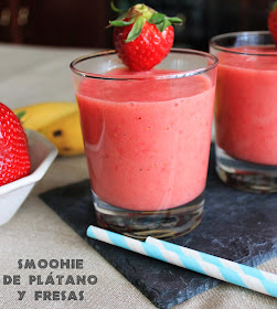Smoothie fresa platano