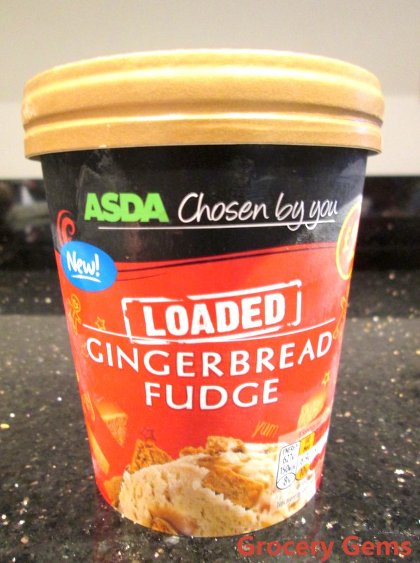 Grocery Gems Asda Loaded Gingerbread Fudge Ice Cream