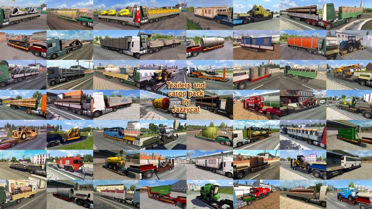 Jazzycat – Trailers and Cargo Pack 6.8 Jazzycat – Trailers and Cargo Pack 6.8