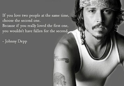 Johnny Depp Zitat liebe Zwei Menschen.